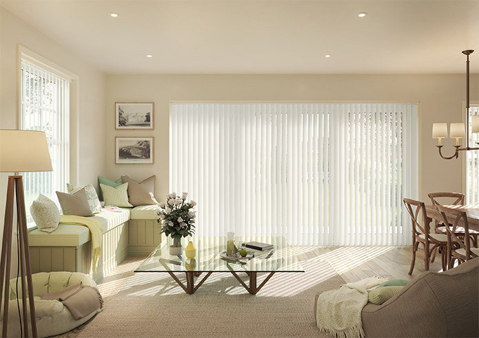 Toulouse (Blackout), Textured Cream - Vertical Blind - Image 8